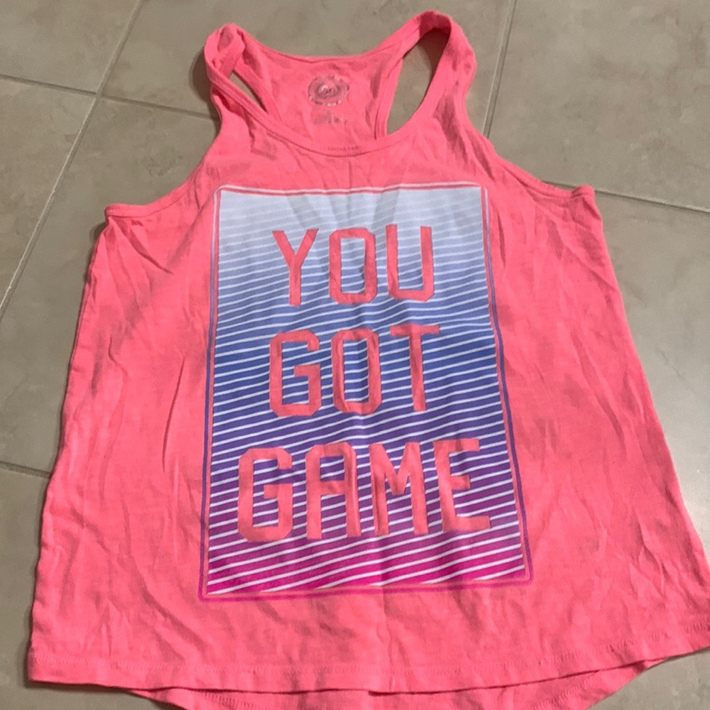 Pink work out top